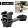 Ulanzi PT-3 Triple Cold Shoe Gimbal Microphone Mount Extenstion Bar, w 1/4 inch Adapter Video Light Microphone Mount Compatible for Zhiyun Smooth q 4 Feiyu DJI Gimbal Stabilizer Ulanzi PT-3 Triple Cold Shoe Gimbal Microphone Mount Extenstion Bar, w 1/4 inch Adapter Video Light Microphone Mount Compatible for Zhiyun Smooth q 4 Feiyu DJI Gimbal Stabilizer