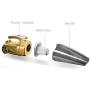 Car Vacuum - Pro Auto Corded Car Vacuum Cleaner High Power for Quick Car Cleaning, 4 in 1 Car kit, DC 12V Portable Auto Vacuum Cleaner for Car Use Only - Gold