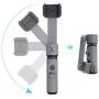 Zhiyun Smooth X, Extendable Camera Gimbal Stabilizer for iPhone 11 Pro Xs Max Xr, Portable Foldable Selfie Stick Tripod for Smartphone Cell Phone, with Object Tracking Panorama Time Lapse SmoothX Gray