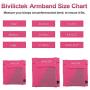 Bivilictek Cell Phone Armband for Phone Running Armband Sleeve Holder for iPhone X/XS/XR/Max/Plus & Samsung Galaxy S10/S9/Plus with Mp3 Key Holder (Pink Small)