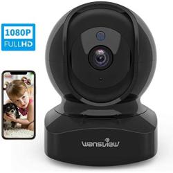 Wansview Wireless Security Camera, IP Camera 1080P HD, WiFi Home Indoor Camera for Baby/Pet/Nanny, Motion Detection, 2 Way Audio Night Vision, Works with Alexa, with TF Card Slot and Cloud