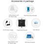 ORPEY Cell Phone Booster for Home and Office - Works with AT&T, Verizon and T-Mobile 1700/2100 MHz Band 4/66 - Improve 4G LTE Data Signal and Volte for Multiple Users