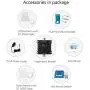 ORPEY Cell Phone Booster for Home and Office - Works with AT&T, Verizon and T-Mobile 1700/2100 MHz Band 4/66 - Improve 4G LTE Data Signal and Volte for Multiple Users
