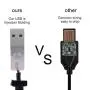 3Ft Flashlight USB to DC 3.5mm Charge Cable Adapter Connector 5 Volt DC Barrel Jack Power Rechargeable Smile Face LED Display Charging Cord for USB Lights, Radio, Fans, Lamp，5V Speaker 2PCS