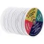 Mandala Crafts Flat Elastic Band, Braided Stretch Strap Cord Roll for Sewing and Crafting; 1/8 inch 3mm 50 Yards White Mandala Crafts Flat Elastic Band, Braided Stretch Strap Cord Roll for Sewing and Crafting; 1/8 inch 3mm 50 Yards White
