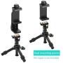 Puroma Universal Cell Phone Tripod Mount Adapter Smartphone Holder Mount Clip for iPhone 8 8plus X, 7 7plus 6 6s 6plus 5 5s, Samsung, Huawei P9 honor 8 and more Phones, Selfie Monopod Adjustable Clamp