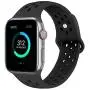 SMEECO Compatible with Apple Watch Replacement Band 40mm 38mm Sport Breathable Silicone Wrist Straps Compatible with iWatch Series 5/4/3/2/1(Black/Black,Small) SMEECO Compatible with Apple Watch Replacement Band 40mm 38mm Sport Breathable Silicone Wrist Straps Compatible with iWatch Series 5/4/3/2/1(Black/Black,Small)
