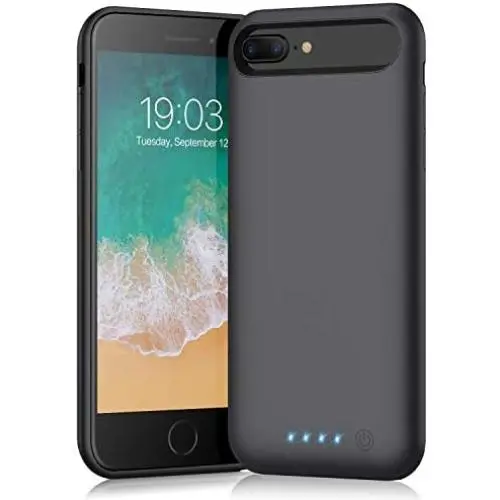 Battery case for iPhone 8 Plus/7 Plus/6 Plus/6s Plus,Xooparc 8500mAh Charging Case Portable Charger Case Rechargeable Extended Battery Pack for 6s Plus/ 6 Plus/ 7 Plus/ 8 Plus(5.5) Backup (Black) Battery case for iPhone 8 Plus/7 Plus/6 Plus/6s Plus,Xooparc 8500mAh Charging Case Portable Charger Case Rechargeable Extended Battery Pack for 6s Plus/ 6 Plus/ 7 Plus/ 8 Plus(5.5) Backup (Black)