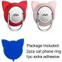 Cat Ring Phone Holder for Magnet Car Mount, Cell Phone Ring Holder Compatible for iPhone XS Max/XR/XS,Cat Finger Ring 2 Pack (Red/Rose Gold) Cat Ring Phone Holder for Magnet Car Mount, Cell Phone Ring Holder Compatible for iPhone XS Max/XR/XS,Cat Finger Ring 2 Pack (Red/Rose Gold)
