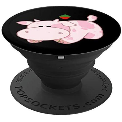 Strawberry Cow PopSockets Grip and Stand for Phones and Tablets