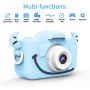 Kids Camera, Child Camera Digital 8.0MP, Mini Toy Camera for Boys Gift Aged 3-10, Shockproof Children Camera 2.0 inch Screen 1080P HD Toddler Video Recorder, Dual Camera Camcorder with 16GB SD Card …