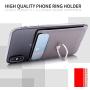Toydoooco Phone Card Holder with Phone Ring Grip, Adhesive Wallet Cell Phone Pocket Credit Card ID Case for Back of Phone,3M Sticker, Stick-on,Card Sleeve for iPhone,Samsung, Smartphones- Grey