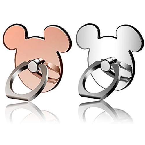 Phone Ring Holder, 2 Pack Phone Ring Grip Stand Car Mount for iPhone, iPad, Samsung Galaxy, HTC, Nokia, Other Smart Phones and Tablets