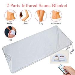 Far Infrared Sauna Heating Blanket,Detoxifies Beauty Machine body Massager Anti Wrinkles Device Slimming Fitness Safety-water Proof Steam Blanket, Body Shape Burning Fat for Beauty Salon,Home Use(US)