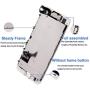 Screen Replacement Compatible with iPhone 8 Plus Full Assembly - LCD 3D Touch Display Digitizer with Sensors and Front Camera, Fit Compatible with iPhone 8 Plus (White)