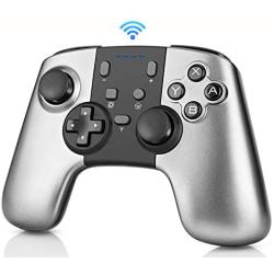 Wireless Controller for Nintendo Switch, Remote Switch Pro Controller Gamepad Joystick for Nintendo Switch Console, Adjustable Turbo Dual Shock Gyro 6-Axis (Gray)