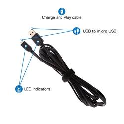 Nyko Charge Link - Micro-USB Controller Charge and Sync Cable for PlayStation 4