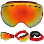 Keenso Ski Protection Glasses, Outdoor Men Women Ski Protection Glasses Anti-Fog Anti-Wind Skiing Snow Snowboard Goggles