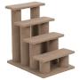 PawHut 25" 4-Step Multi-Level Carpeted Cat Scratching Post Pet Stairs