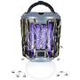 YUNLIGHTS Bug Zapper Light, 2 in 1 Portable LED Mosquito Killer Lamp Rechargeable Killer Lights, IPX6 Waterproof Mosquito Zapper Indoor & Outdoor for Patio, Porch, Home, Camping, Hiking, Tent