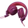Kids Headphones-noot products K33 Foldable Stereo Tangle-Free 3.5mm Jack Wired Cord On-Ear Headset for Children/Teens/Boys/Girls/Smartphones/School/Kindle/Airplane Travel/Plane/Table(Plum)