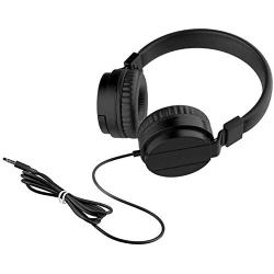 KOIUJ Gaming Headset Head-Mounted Bluetooth Headphones Music Wired with Folding Earmuffs for PC Mobile Phone Computer Music Game (Color : Black)