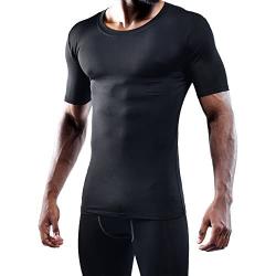 Neleus Mens 3 Pack Athletic Compression Under Base Layer Sport Shirt