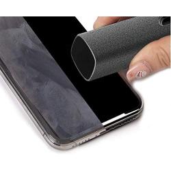 Touchscreen Mist Cleaner, Versatile Screen Cleaners, Sterilization Disinfection Cleansing, Safe for All Phones, Laptop and Tablet Screens,Two in One Spray and Microfiber Cloth (Gray)