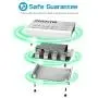 USB Charger Station MANTO 50W 8-Port Fast Cell Phone Desktop Charging Dock with 5ft Power Cord for Multi Devices - White USB Charger Station MANTO 50W 8-Port Fast Cell Phone Desktop Charging Dock with 5ft Power Cord for Multi Devices - White