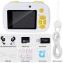 Joytrip Digital Kids Camera for Boys 12.0MP 1080P Video Resolution Mini Rechargeable Portable Camera for Ages 3-12 Child Kid Selfie Toy Cameras Camcorder (Panda 16G Memory Card)