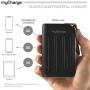 myCharge Adventure Camping Portable Charger Power Bank 10050mAh Rugged Outdoor External Battery Pack with Carabiner Clip - USB Accessories, Bluetooth Speaker, Cell Phone (iPhone, Android for Samsung)