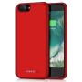 Battery Case for iPhone 8plus/7plus/6 Plus/6s Plus, Upgraded [8500mAh] Protective Portable Charging Case Rechargeable Extended Battery Pack for Apple iPhone 8plus/7plus/6 Plus/6s Plus(5.5) - Red