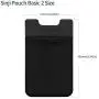 Sinjimoru Card Holder for Back of Phone, Stick on Wallet functioning as Credit Card Holder, Phone Wallet and iPhone Card Holder / Card Wallet for Cell Phone. Sinji Pouch Basic 2, Black Sinjimoru Card Holder for Back of Phone, Stick on Wallet functioning as Credit Card Holder, Phone Wallet and iPhone Card Holder / Card Wallet for Cell Phone. Sinji Pouch Basic 2, Black