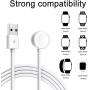 Newest Version for Apple Watch Charger MFi Certified Smart Watch Magnetic Charging Cable Magnetic Charging Pad for Apple Watch Series 5/4/3/2/1 Compatible Size 44mm/42mm/40mm/38mm-White