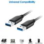 Rankie USB 3.0 Cable, Type A to Type A, 1-Pack 6 Feet