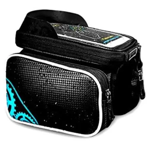 MUMA Bike Frame Bag, Waterproof Sunshade Top Tube Pouch, Bike Phone Holder, Storage Bag, for Smartphone Below 5.8 Inch MUMA Bike Frame Bag, Waterproof Sunshade Top Tube Pouch, Bike Phone Holder, Storage Bag, for Smartphone Below 5.8 Inch