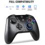 EasySMX Wireless Game Joystick Controller, 2.4G Wireless Gamepad Joystick PC, Dual Vibration, 8 Hours of Playing for PC/Android Phones, Tablets, TV Box (Wireless Game Controller)