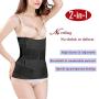 2 in 1 Postpartum Support Recovery Belly Wrap Waist/Pelvis Belt Body Shaper Postnatal Shapewear,One Size