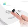 Meiyiu Earphone Super Bass Wired Earbuds Headset in-Ear Wired Headphones with Mic for Mobile Phone Gaming Headphones White