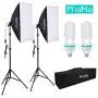 Phomia Softbox Lighting Kit 1350W Professional Studio Photography Continuous Light with 82.7-Inch Stand 20 x 28 Inch Reflectors and 135W 5500K E27 Socket Lights for Portrait Item Fashion Photography Phomia Softbox Lighting Kit 1350W Professional Studio Photography Continuous Light with 82.7-Inch Stand 20 x 28 Inch Reflectors and 135W 5500K E27 Socket Lights for Portrait Item Fashion Photography