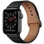 KYISGOS Compatible with iWatch Band 38mm 40mm, Genuine Leather Replacement Band Strap Compatible with Apple Watch Series 5 4 3 2 1 38mm 40mm, Black Band with Black Adapter KYISGOS Compatible with iWatch Band 38mm 40mm, Genuine Leather Replacement Band Strap Compatible with Apple Watch Series 5 4 3 2 1 38mm 40mm, Black Band with Black Adapter