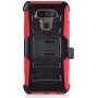 CELZEN - for LG Harmony 4, LG Premier Pro Plus (2020) - Phone Case w/Belt Clip Holster - CV1 Red