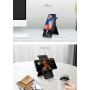Cell Phone Stand，SAIJI Adjustable Foldable Portable Holder Cradle，Phone Dock for Desk Table，Compatible with Phone 11 Pro xs xr x se 8，All Android Smartphones-Black
