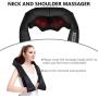Shiatsu Neck and Back Massager with Heat 3D Deep Kneading Massager for Back,Neck and Shoulder,Waist,Leg Easy to use at Home,car,Office