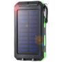 Solar Charger, 20000mAh Solar Power Bank Portable Charger for Camping External Battery Backup Charger with Dual 2 USB Port/LED Flashlights for All Smartphone, Tablet and Android Cellphone