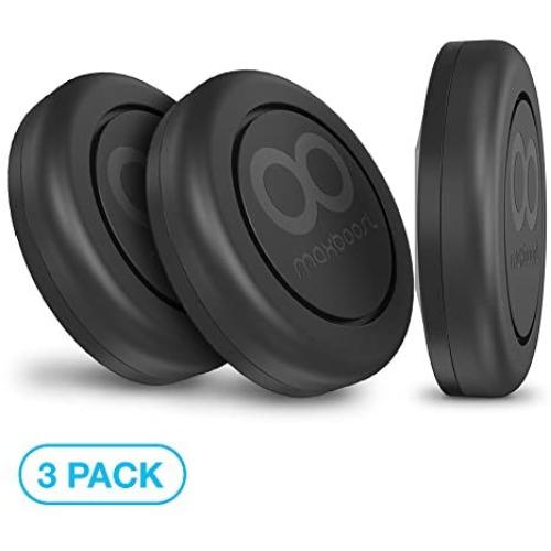 Maxboost Magnetic Car Mount, (3-Pack) Universal Flat Stick-on Dashboard Holder for iPhone 11 Pro Max XS X SE 8 Plus,Galaxy S20 Ultra,S10,HTC,Pixel,LG,Huawei,Nokia,Moto,GPS,Phablet(Work w/Most Case)