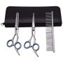 PetQoo Dog Grooming Scissors Kit -  Professional Pet Grooming Scissors Set with Straight  and  Thinning Cutting Shears  with Comb for pet grooming , Suitable for Large and Small Dogs or Cats