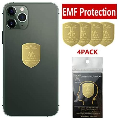 6Pack - EMF Protection Cell Phone Sticker, Radiation Blocker for Cell Phone, Anti Radiation Protector Sticker, KAKAWIN EMF Blocker for Mobile Phones, iPad, MacBook, Laptop and All Electronic Devices