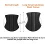 SHAPERX Womens Long Torso Waist Trainer Corsets Latex Waist Cincher Body Shaper Sports Girdle