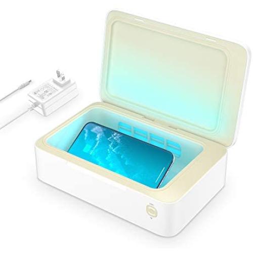 Senerport Phone Soap, Premium 3 in 1 Cell Phone Cleaner, Smartphone 360 Degree Cleaning Box & 10W Wireless Charging & USB-A and Type-C Outputs, for iOS Android Cellphone Money Toothbrushhead Razor…